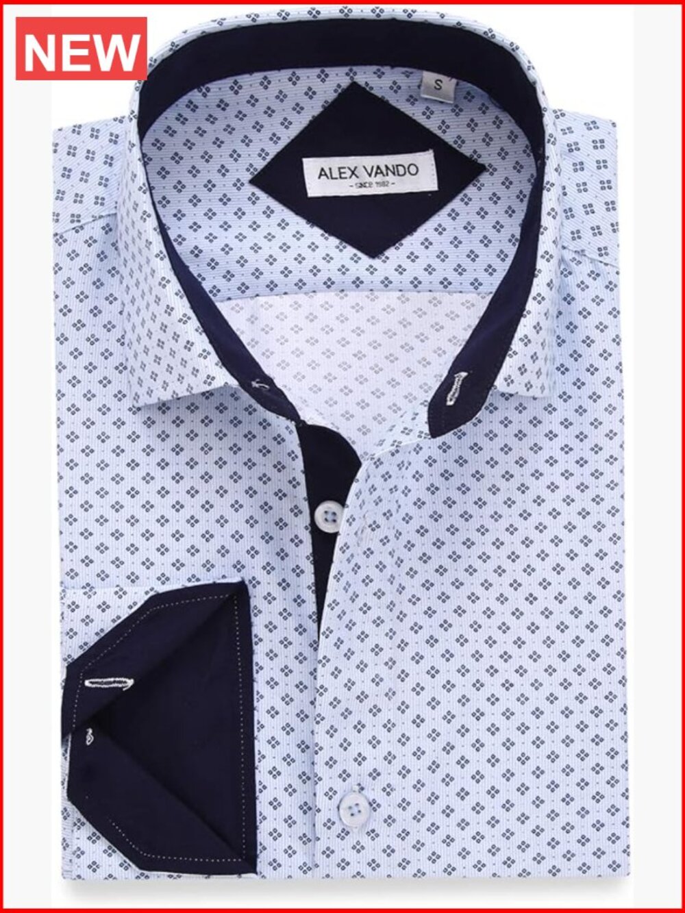 Long Sleeve Printed Button Down Shirt Regular Fit - Picture 1 of 7